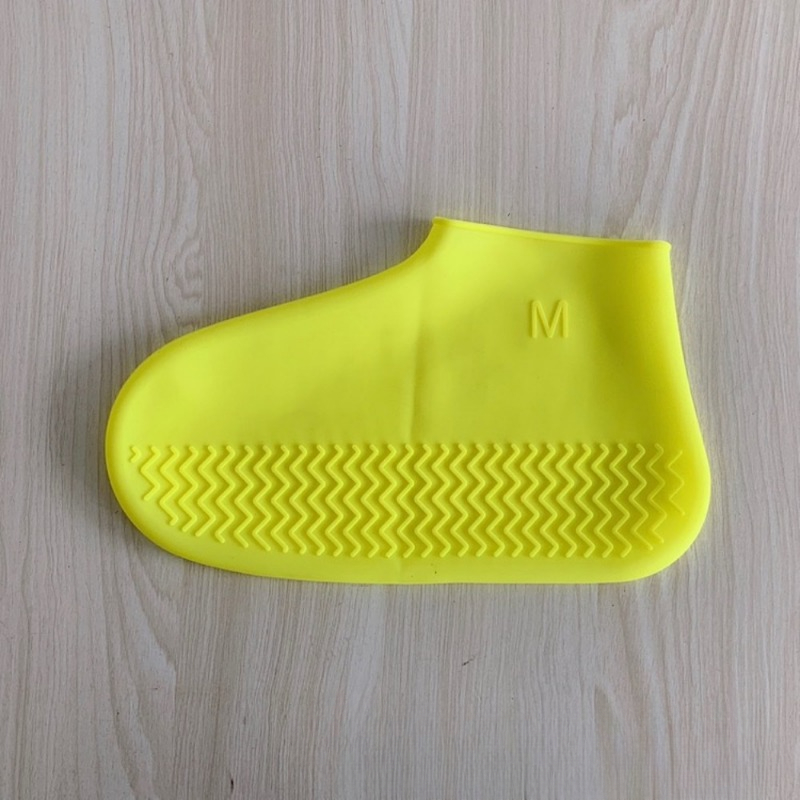 1 Paar wasserdichte, rutschfeste Silikonschuhe, hochelastisch, verschleißfest, unisex-Regenstiefel für regnerische Tage Ich bin Freien, wiederverwendbarer Schuhüberzug