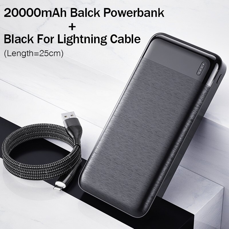 YKZ Power Bank 20000mAh Quick Charge 3,0 PD Schlanke Tragbare Externe Batterie Ladegerät Power für iPhone Xiaomi 20000 Poverbank