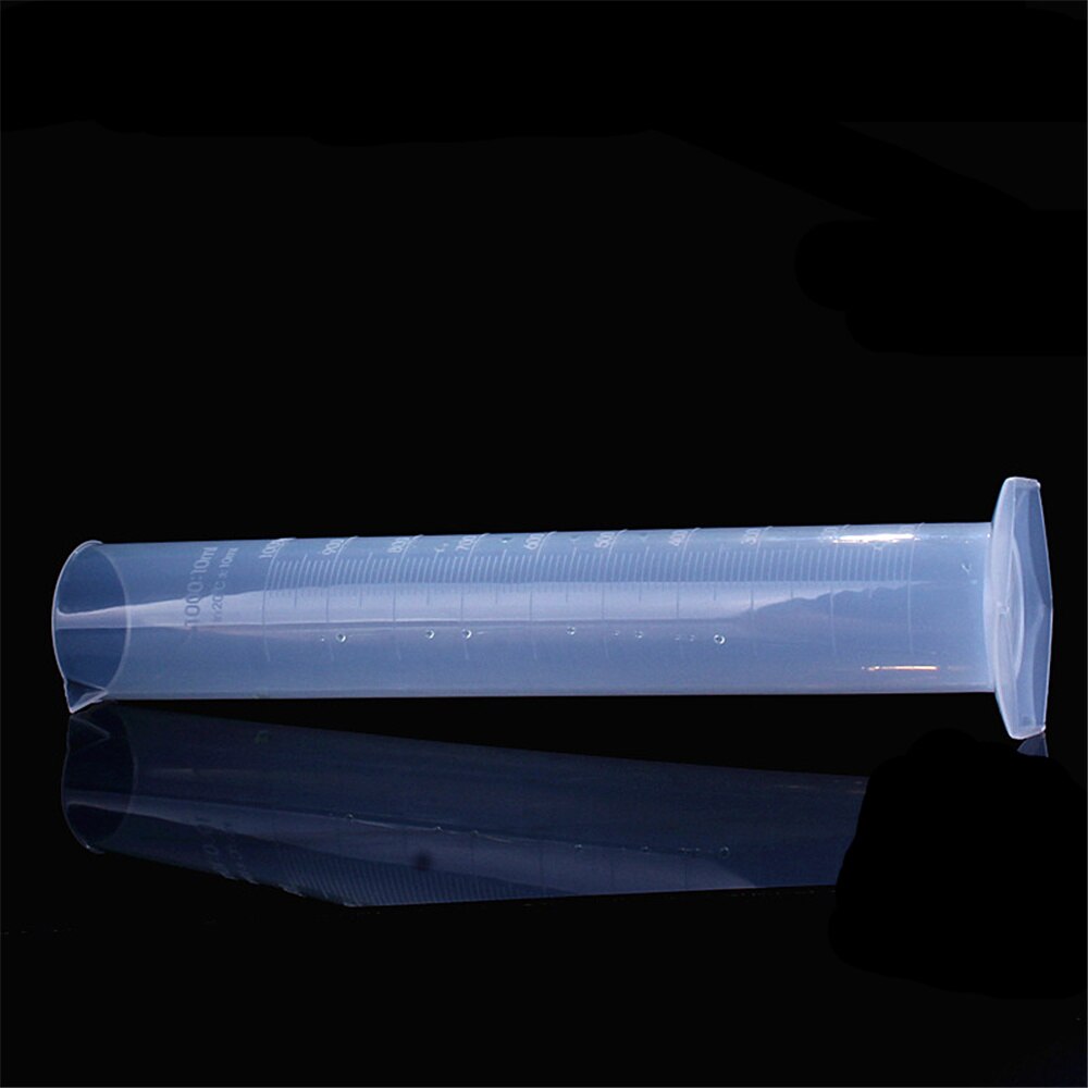 Herramienta de frasco de tubo de ensayo líquido graduado de laboratorio de cilindro de medición de plástico de 500ml