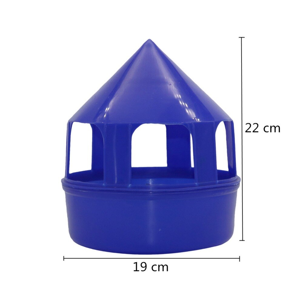6 Sets Bird feeder Pigeon trough Aviculture industry Pigeon equipment Blue