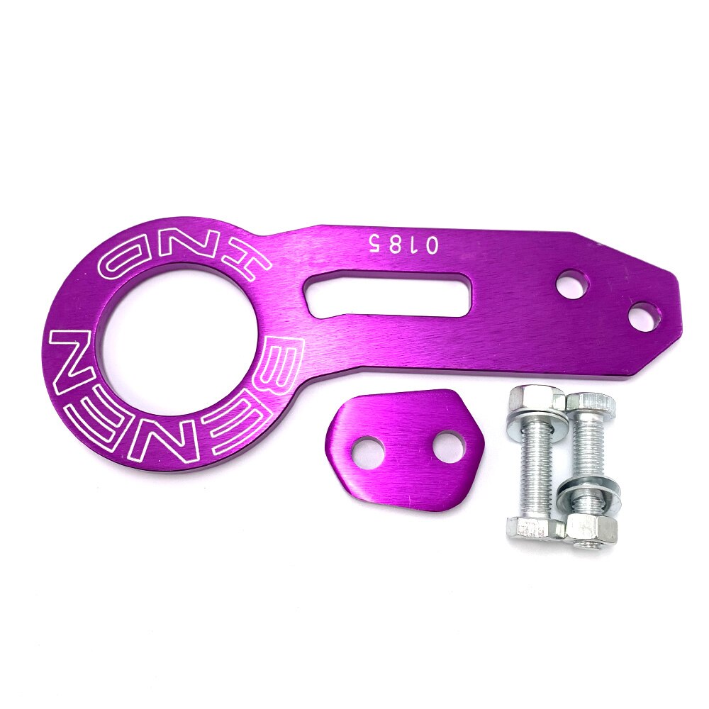 Car Towing Bars Universal Aluminum Alloy Styling Rear Tow Hook Trailer Decoration Accessories: Purple