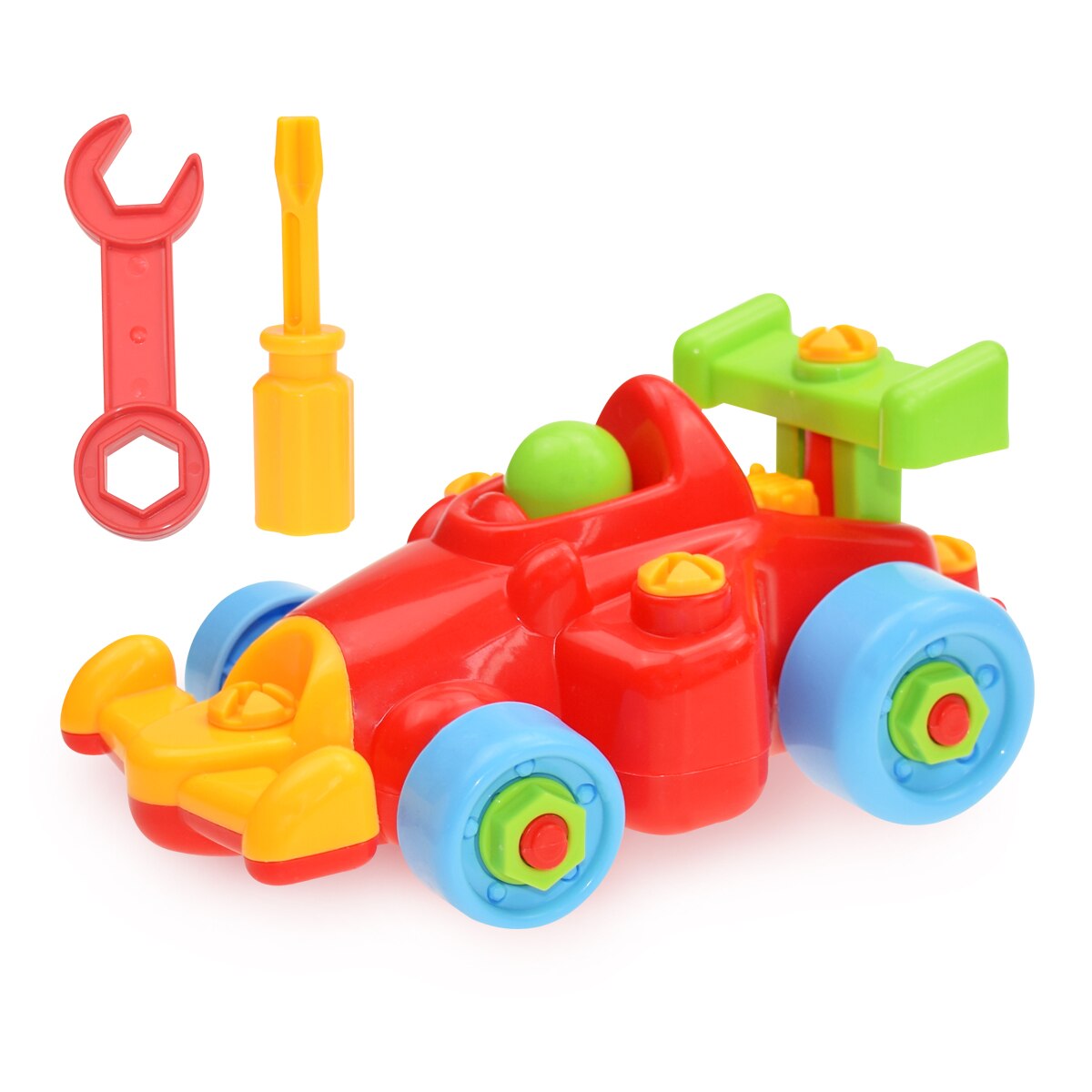 Kids Elektrische Boor Moer Gemonteerd Match Tool Diy Model Kit Building Educatief Blokken Sets Speelgoed Voor Jongens Kinderen: F1 racing car