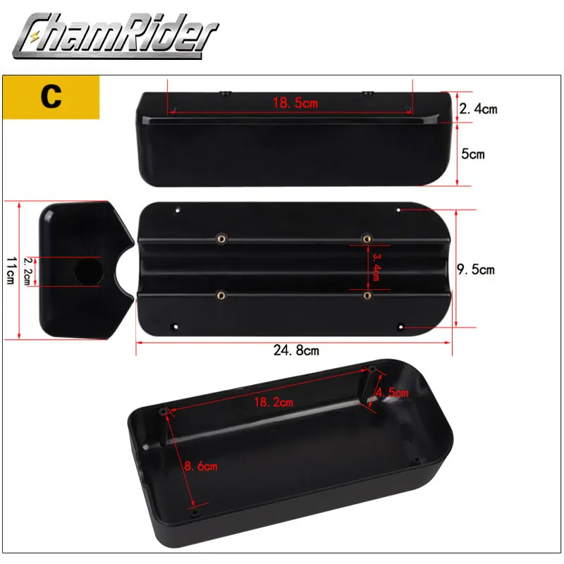 Ebike Controller Doos Elektrische Fiets Controller Case 250W Kleine 350W 500W Grote 1000W Extra Grote Elektrische fiets Conversie Kit