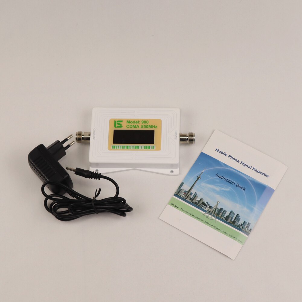 ZQTMAX 60dB 2g 4g repeater cdma cell phone signal booster lte cellular amplifier 850MHz I.G.C ALC Band 5 LCD Display