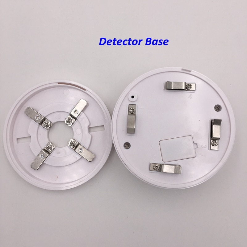 Fire Alarm 4 Wire Photoelectric Smoke Detector Relay Ouput Operation NO NC Smoke Sensor Alarm Detector For Conventional System