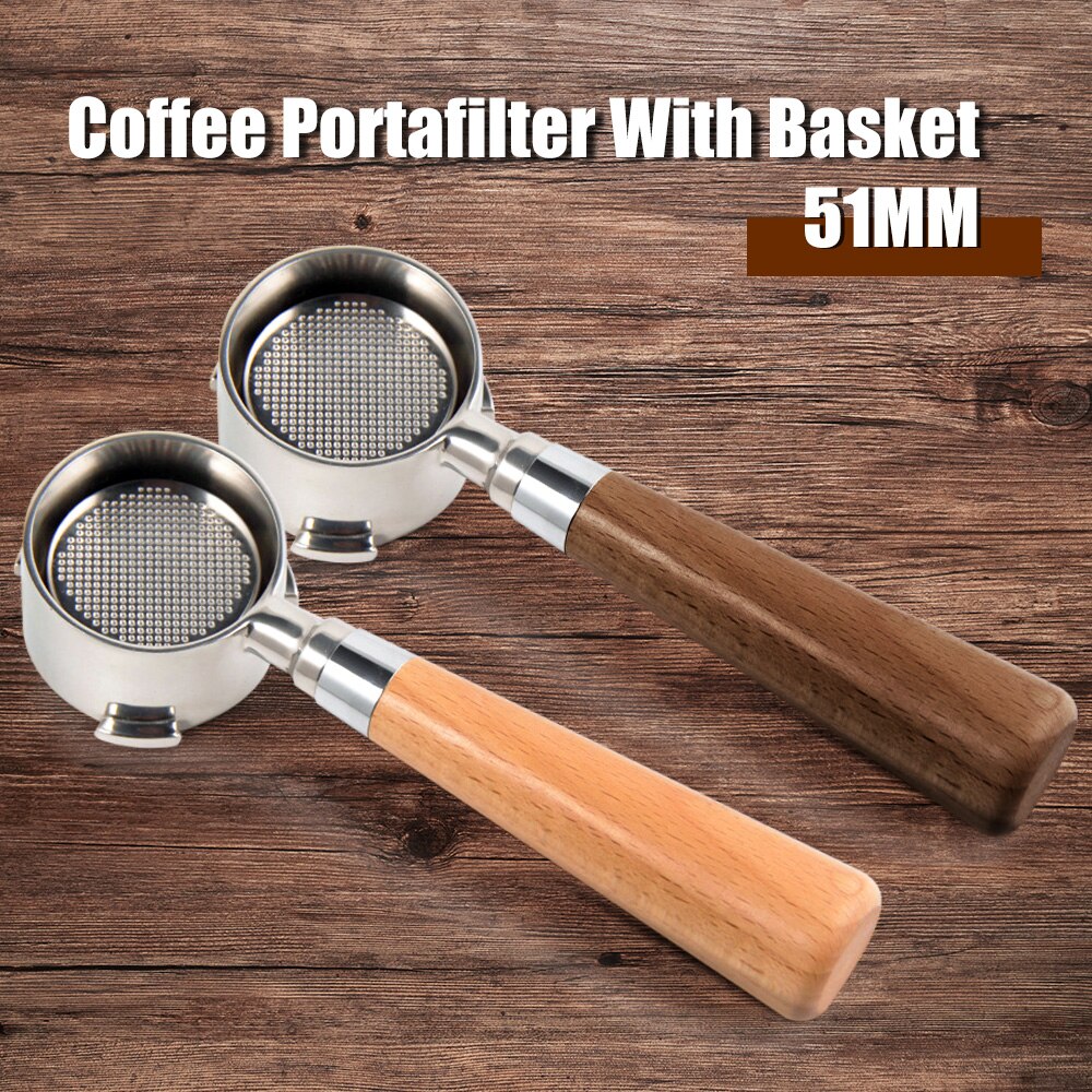 Kaffee Boden Siebträger 51MM Für Delonghi EC680/EC685 Filter 51MM Mit Filter Korb Für Kaffee Maschine Kaffee zubehör