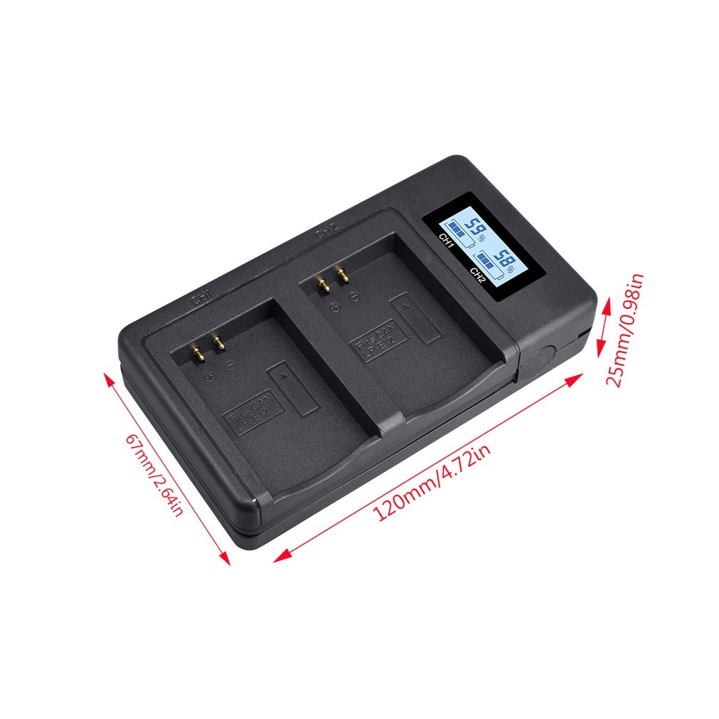 LP-E12 Batterij Digitale Camera Batterij Oplader Voor Canon Eos M10 M50 100D Micro Enkele Camera Digitale Lader