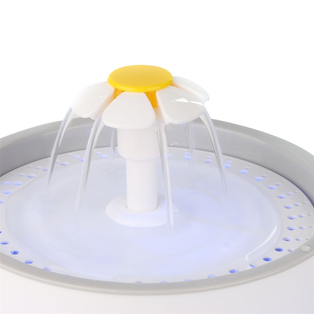 Grote drinkbak met veer, automatische waterfontein voor katten, waterdispenser voor katten, automatische voerbak, drinkfilter voor de zomer.