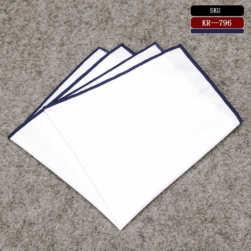 Caruso Italy Heren Zakdoeken Set - 6 Stuks, 100% Katoen, Met Geborduurde Initiaal (A-Z)