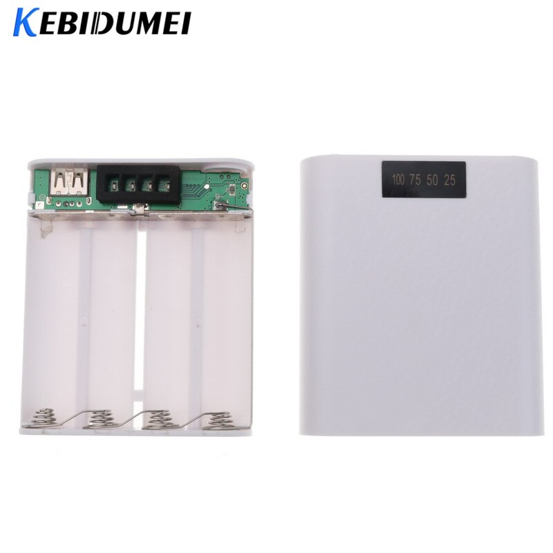 Kebidumei 5v usb 4 * 18650 powerbank akku diy gehäuse box handy ladegerät display bildschirm für iphone  x 7 xiaomi