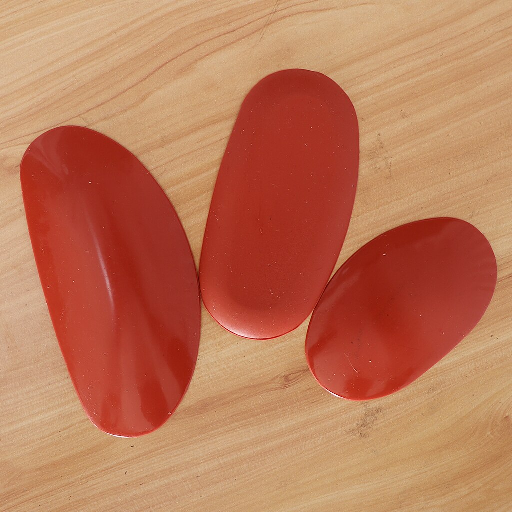 3 PCS Resin Scraper Clay Pottery Ceramics Cutter Artwork Tool Scrapers, Red