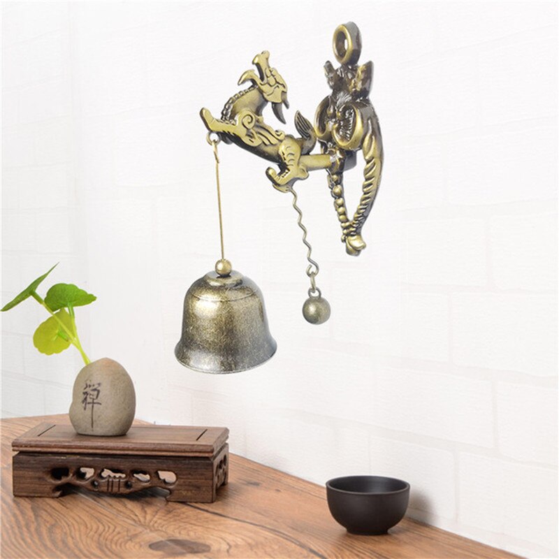 Retro nostalgisk stil dyr dørklokker metal jern klokker vindklokker ornamenter hest elefant ugle form