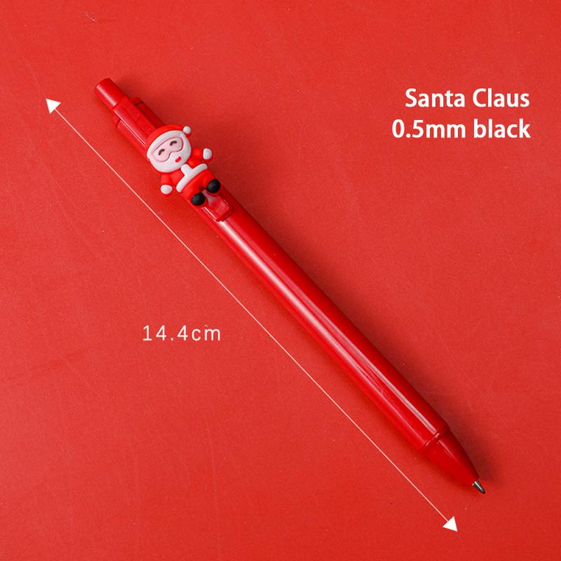 Christmas Gel Pen Neutral Pen Stationery Students Pen Black Pen School Supplies Christmas Ornaments For Home Navidad: 01