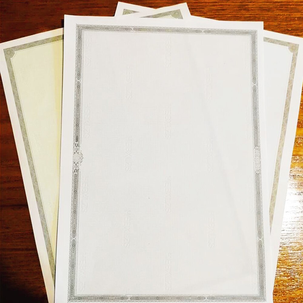 50 Sheets Per Bag A4 Printable Certificate Core Inner Page Award Retro Paper certificate of completion Style DIY