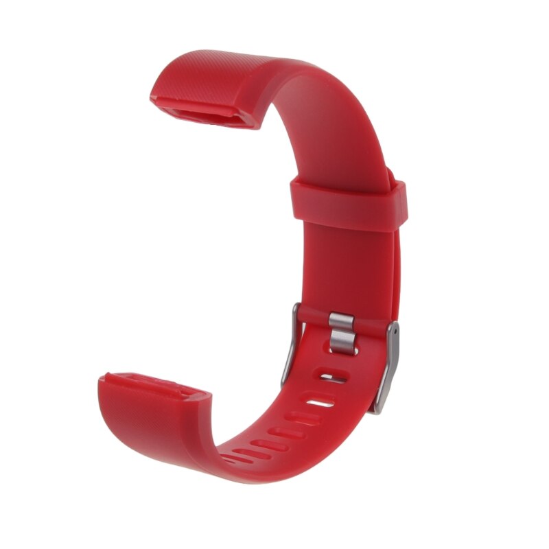 Armbåndsrem udskiftning silikone smart ur armbånd urrem til  id115 plus skridttæller smart ur tilbehør: Rød