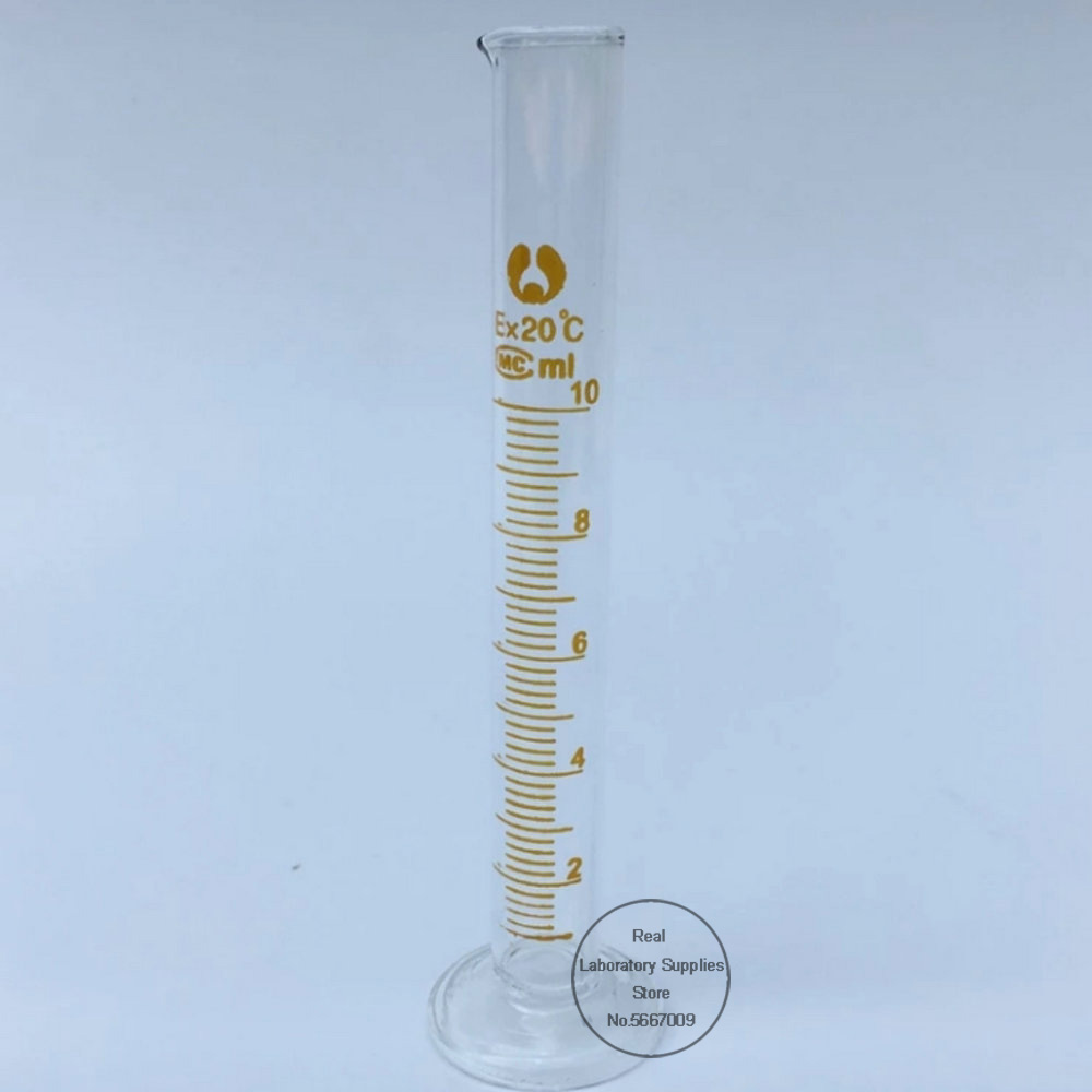 Laboratory Scaled Measuring cylinder 5ml 10ml 25ml 50ml 100ml High borosilicate 3.3 Glass Measurement Container Lab Supplies