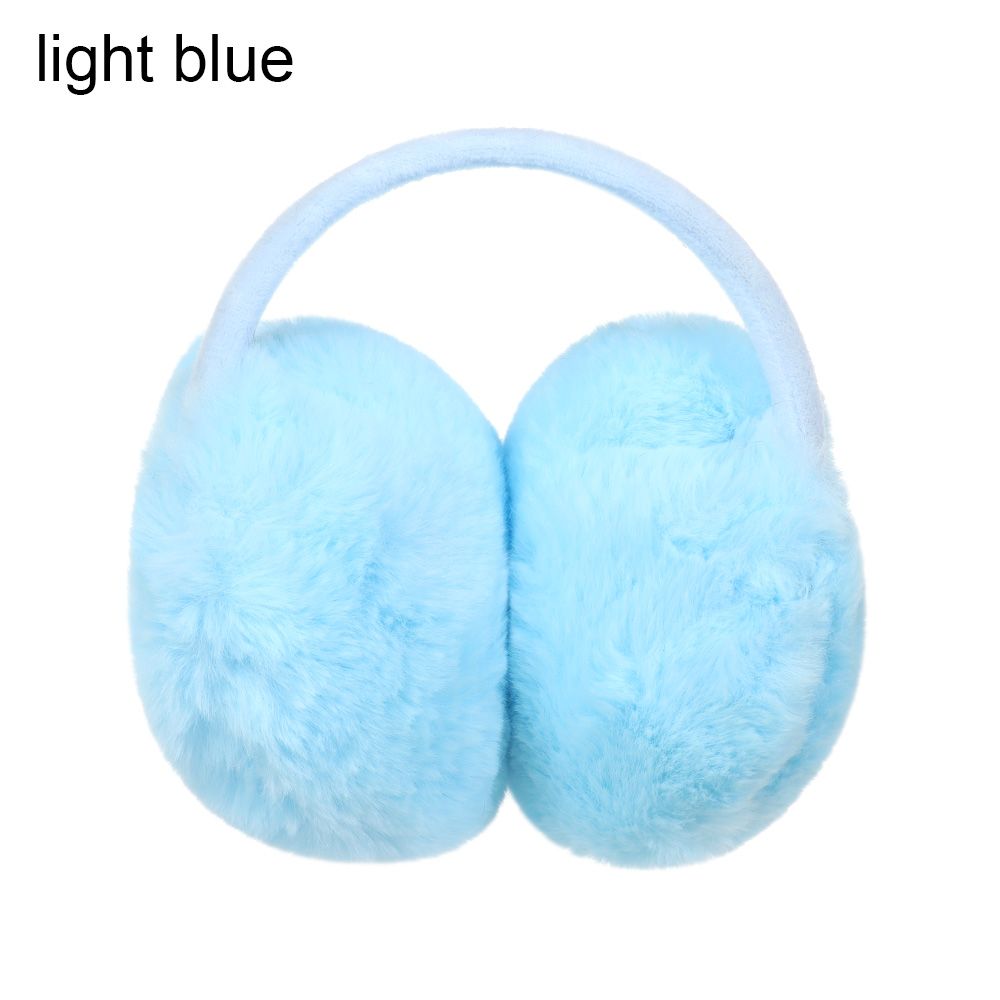 12 kolorów moda mężczyźni kobiety ciepłe nauszniki miękki pluszowy zagęścić ciepłe nauszniki nauszniki ochrona słuchu akcesoria zimowe: light blue
