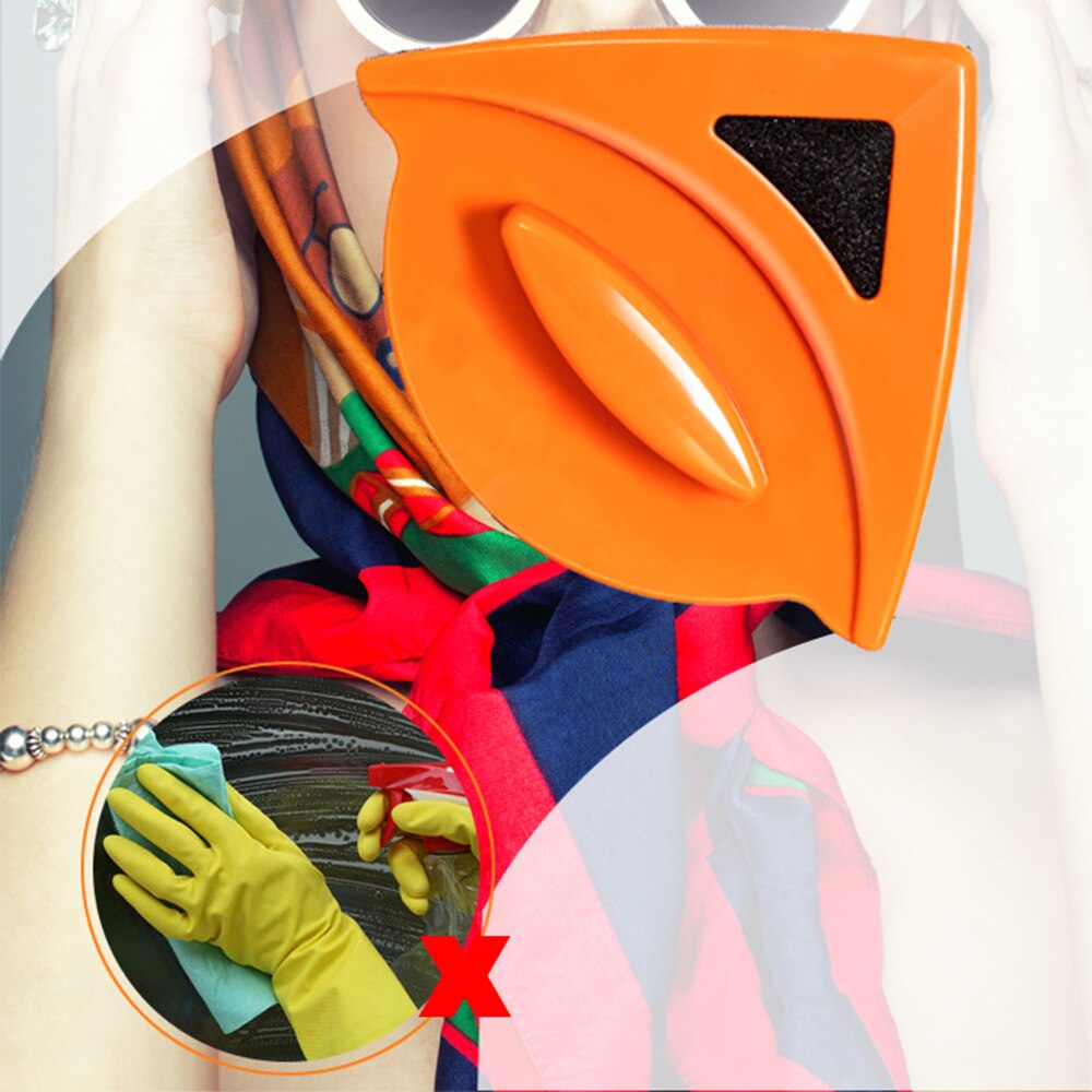 Magnetic Window Brush Glass Cleaner Tool Window Wipe Double Side Magnetic Glass Brush for Washing Household Cleaning Tool