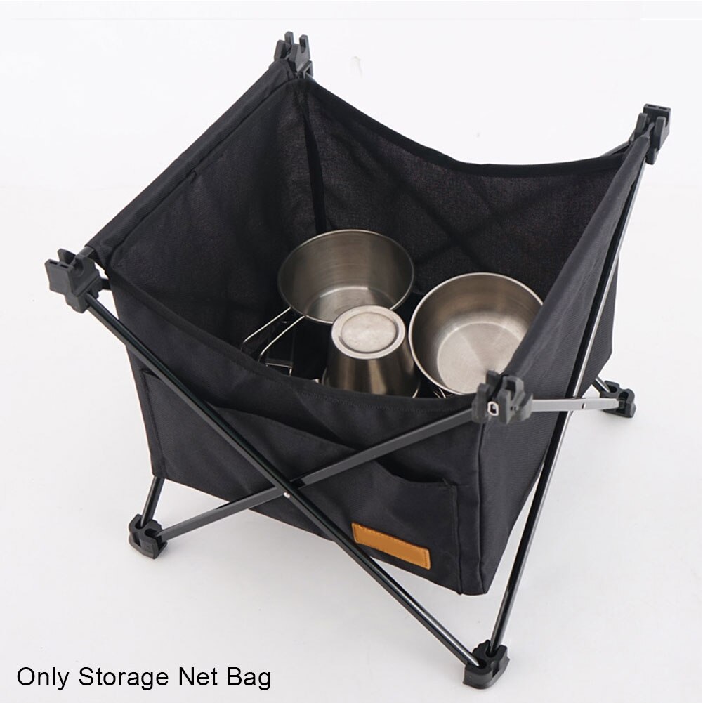 Vandtæt mesh foldebord til picnic oxford klud tilbehør køkken udendørs camping opbevaring nettet taske stor kapacitet hængende: 2