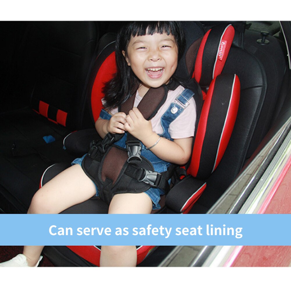 Car Seat Convertible Baby Safety Booster Seats Belt-Positioning Portable Harnessed Car Seat Thicken Seat Cover Pad Cushion Blue