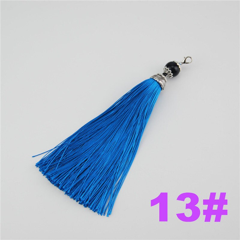 Rayon Bead Tassels 15cm 10pcs Handmade Supplies For Jewelry Findings DIY Curtain Embellish Accessories Fringe LS019: 13 blue