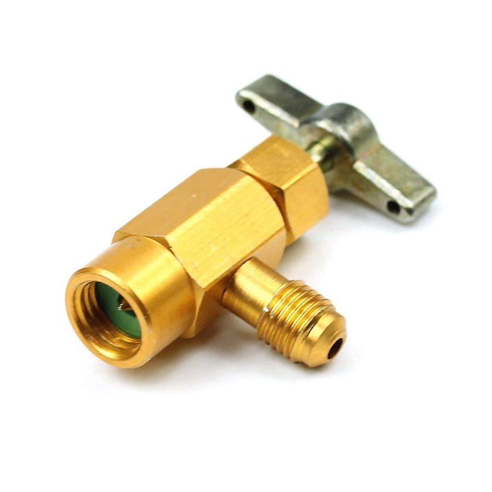 Abridor de botellas de refrigerante, adaptador de rosca SAE 1/4, válvula de abridor de R-134a, adaptador de piezas de automóviles, herramienta de acondicionamiento de repostaje, 3 uds.: 25CM fluoride tube