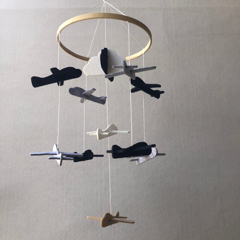 OOTDTY Nordic Baby Rattle Hanging Bed Wind Chimes Bell,Mobile On the Crib Baby Toy, Kids Toy Room Decor Photography Props