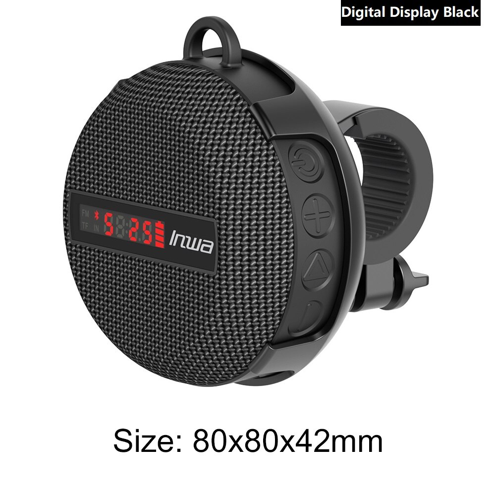 Smart LED digital display wireless cycling bicycle Bluetooth speaker outdoor portable waterproof subwoofer Mountain Bike Parts: Digital Display A