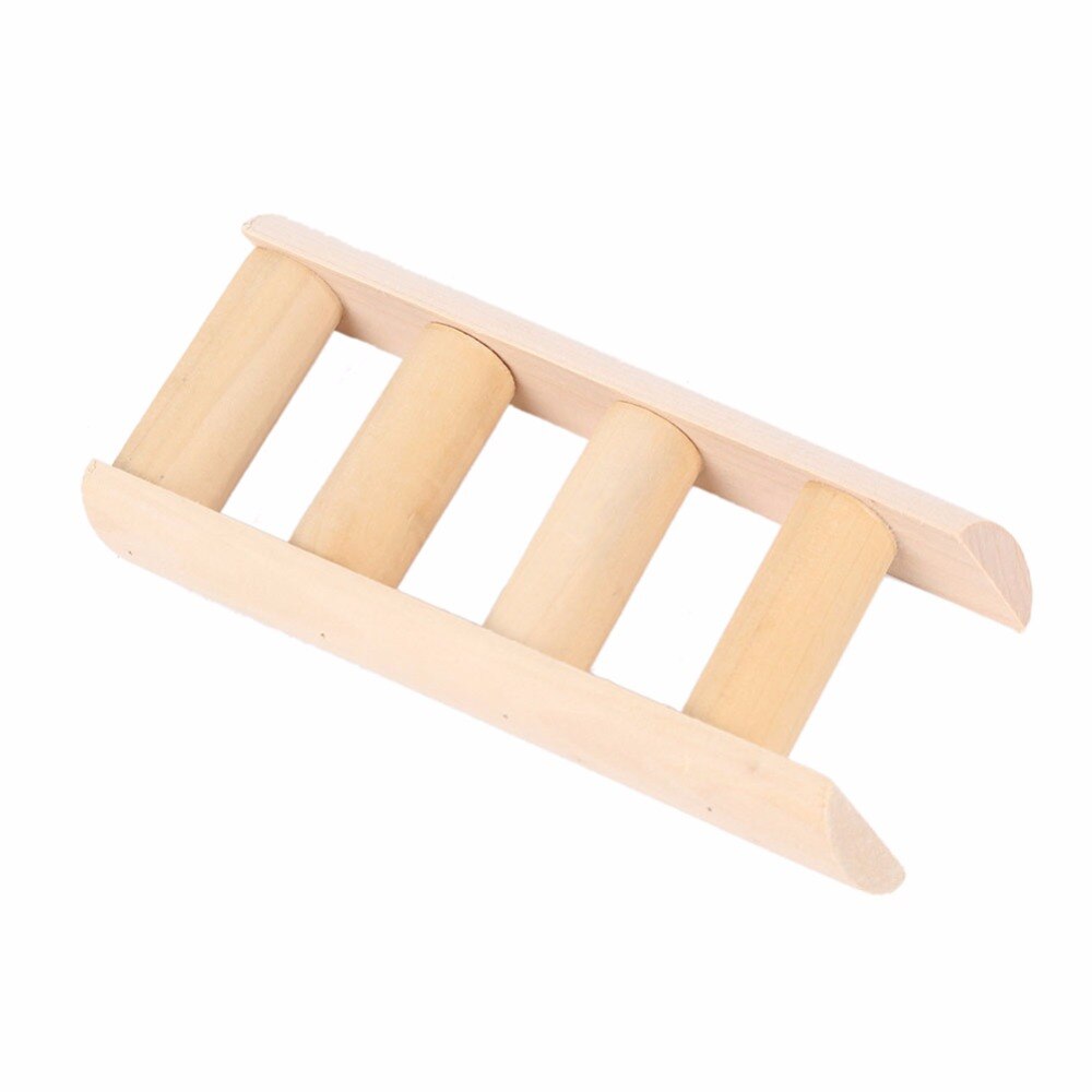 PipiFren Small Animal Toy Ladder Pet House Decorations Hamster Rat Climbing Gym Toys Wooden Hanging Ladder For Small Pet
