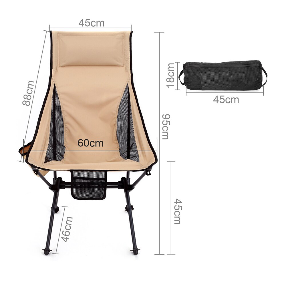 Durble Ultralight Draagbare Vouwen Maan Stoel Met Draagtas Anti-Slip Stand Waterdicht Doek Voor Vissen Camping Tuin Outdoor