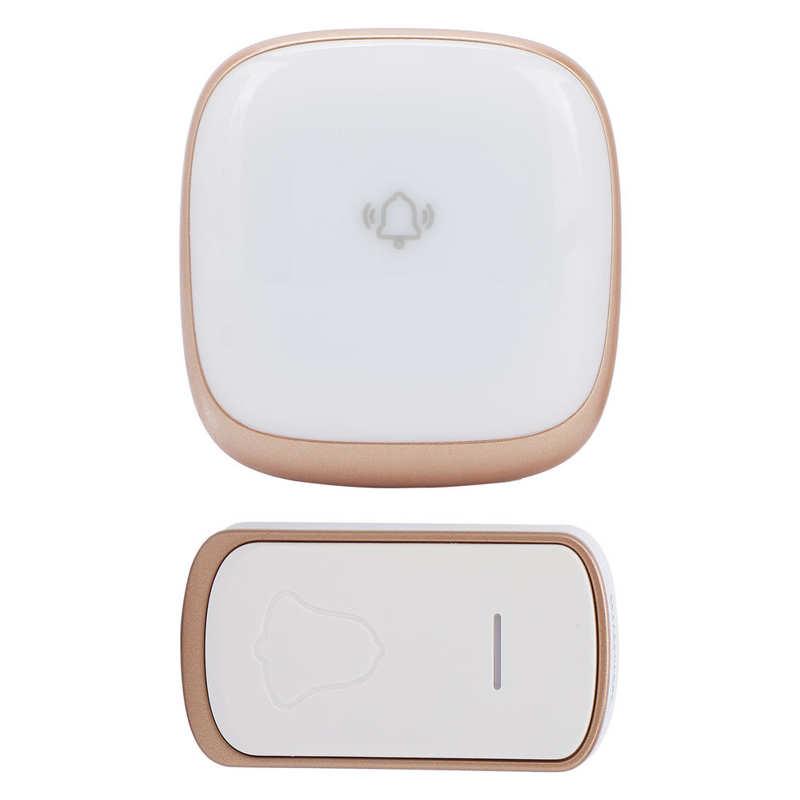 for Elderly Disabled Adjustable Doorbell Kit Adjustable Volume Sound Wireless Door Bell for Elderly US Plug 110‑240V