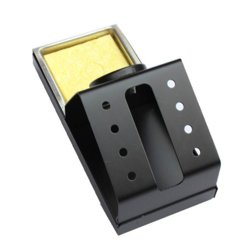 Universal 936 Soldering Iron Station Stand Stable Welding Solder Iron Tips Holder with Brass Wire Ball Tip Cleaner