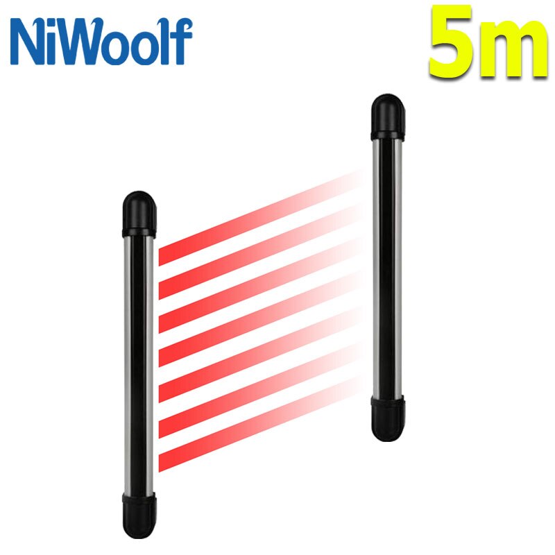 433MHz Wireless & Wired Beam Detector Outdoor Waterproof And Lightning Protection For Home Burglar Wifi / GSM Alarm System: 5m