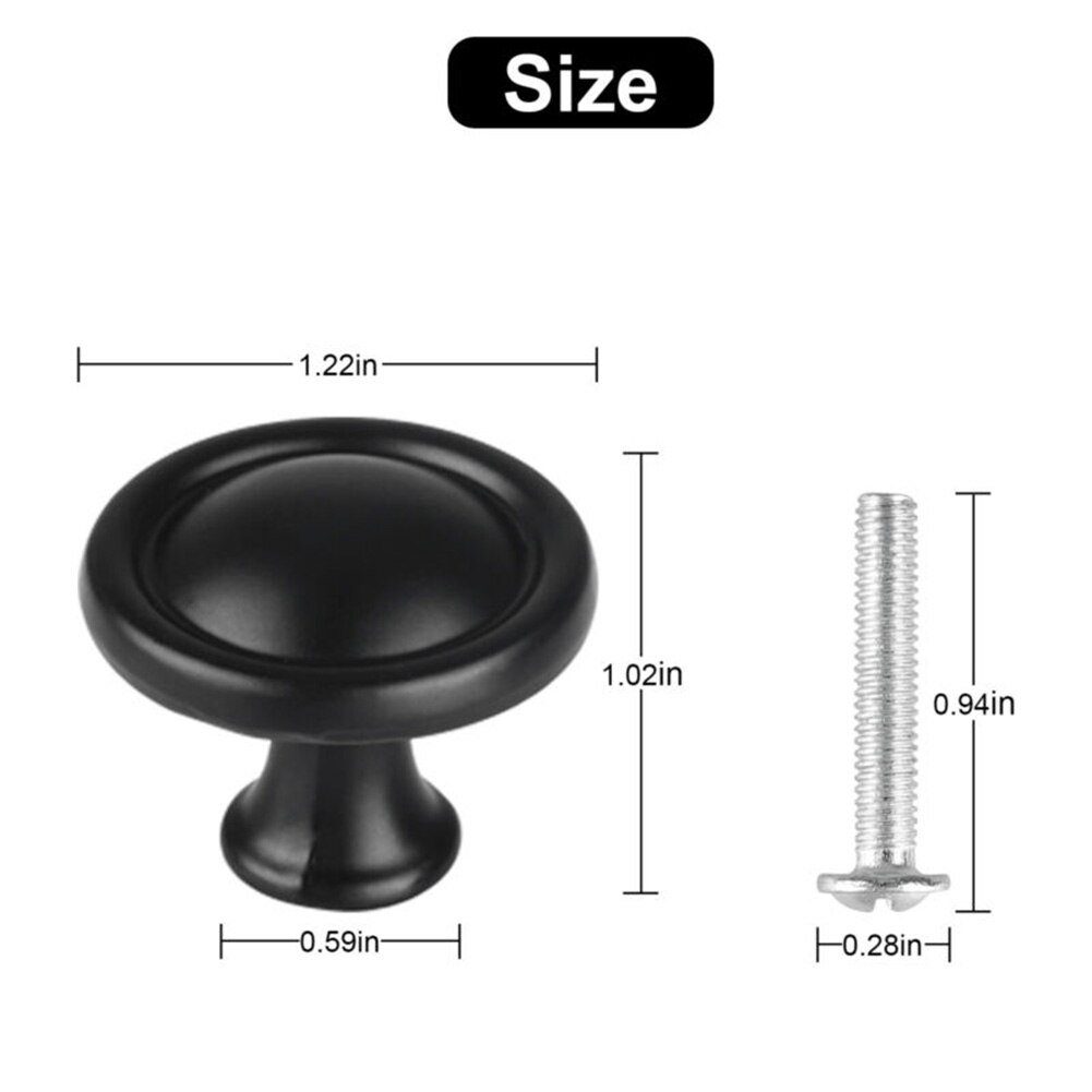 20Pcs Aluminum Alloy Cabinet Door Handles Drawer Pulls Knobs Bathroom Kitchen