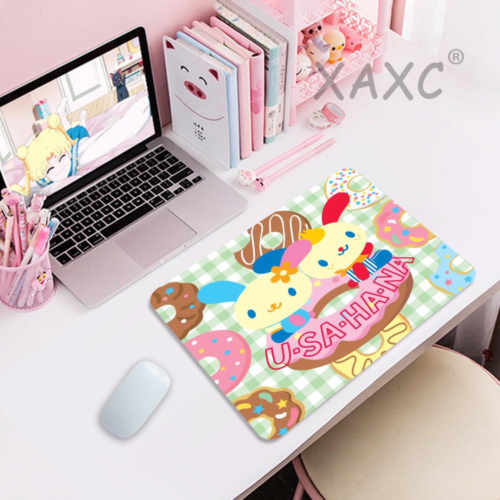 Liten skrivbordsmatta usahana söt musmatta anime spelmattor musmatta företag gamer girl gaming laptop datortillbehör potdemiel