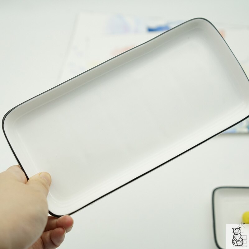 Keramische Aquarel Palet Shell-Vormige Vierkante Drie-Grid Palet Kunst Levert Professionele Schilderen Keramische Levert: rectangle