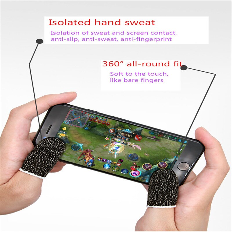 Guantes para evitar el sudor de las manos para iphone, xiaomi, mi, huwwei, samsung, Galaxy, juegos móviles, touch, ipad, teléfono inteligente, ratón, duradero