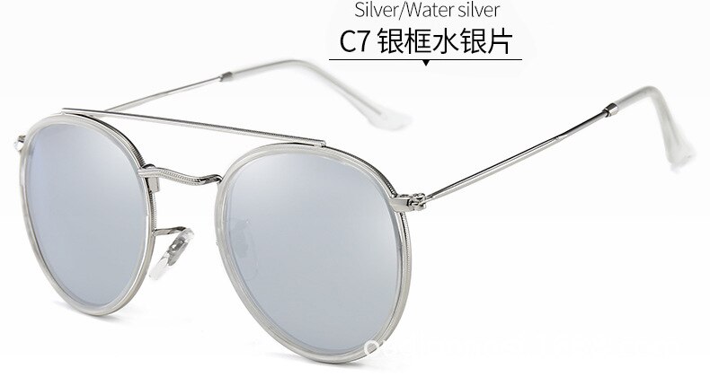 DPZ Classic women Round Polarized sunglasses 3647 rays men Driving car male sun glasses UV400 oculos de sol with box: 3647 C7 / no box