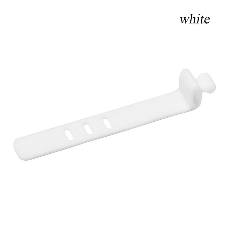 5pc reisetilbehør silikagelkabel oppruller øretelefonbeskytter usb-telefonholder tilbehørspakke arrangører: Hvit
