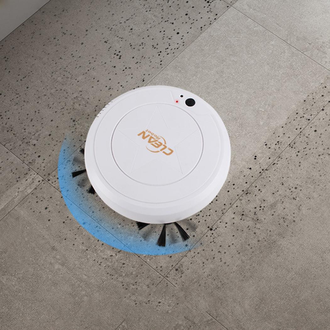 3 in 1 Smart Sweeping Robot Wiping Mopping Machine Sweeper Dry White Wet Vacuum 3.7V USB 400ml 3W Cleaner