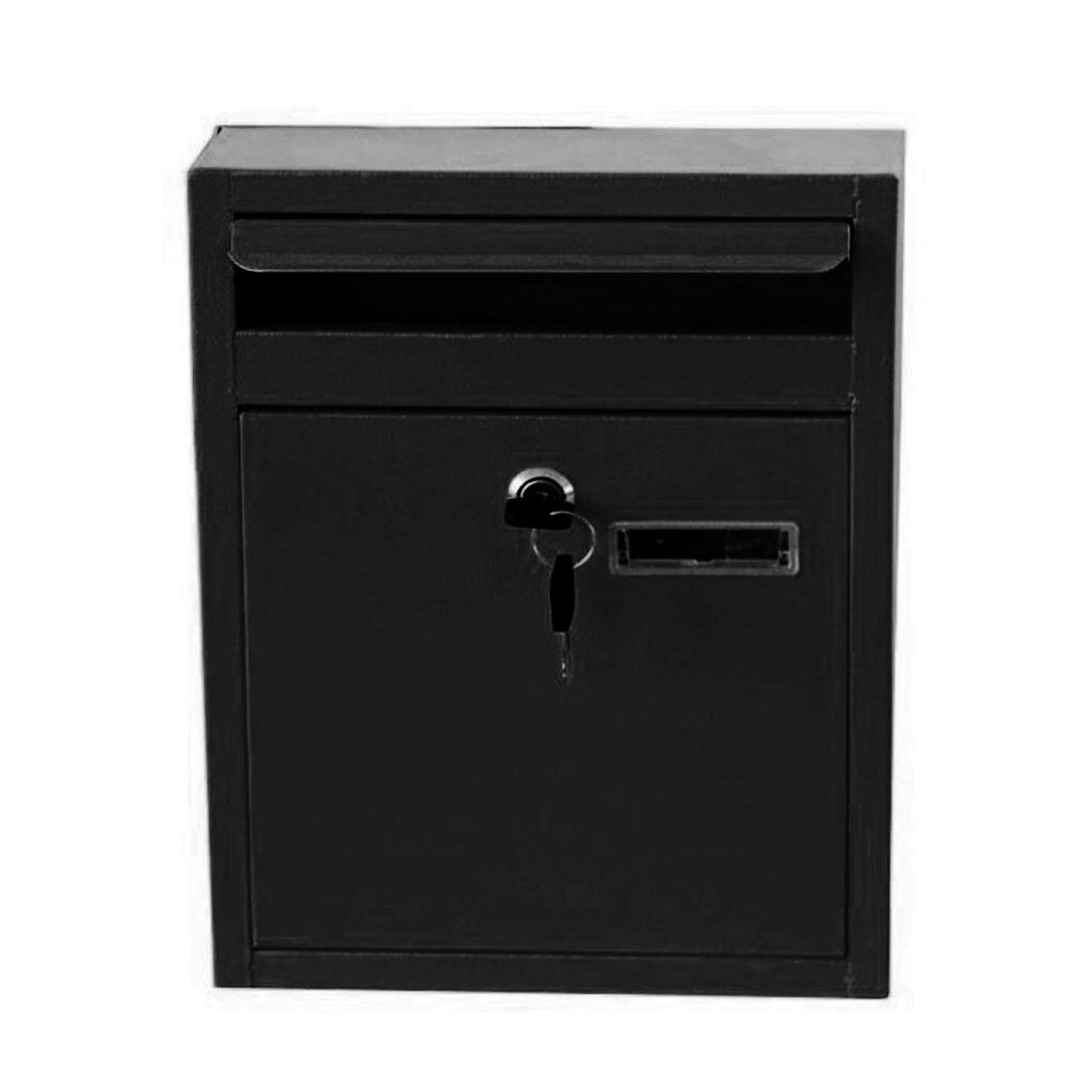Tin Metal Post Mailbox Message Suggestion Box Wall Mounted Mail Box Security Mailboxes Lockable Rural Security Mails Locking: Default Title