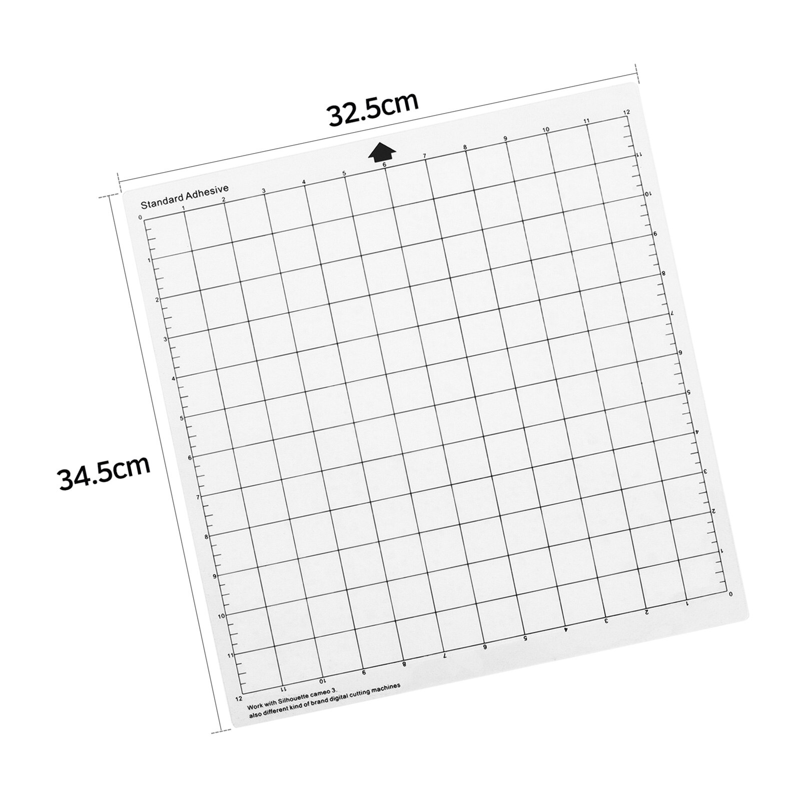 5PCS Replacement Cutting Mat Transparent Adhesive Mat with Measuring Grid 12*12-Inch for Silhouette Cameo Plotter Machine