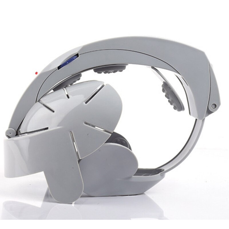 Nyligt elektrisk hovedmassager hjelm hovedbund hjerne slappe af vibrationer akupunkturpunkter sundhedspleje