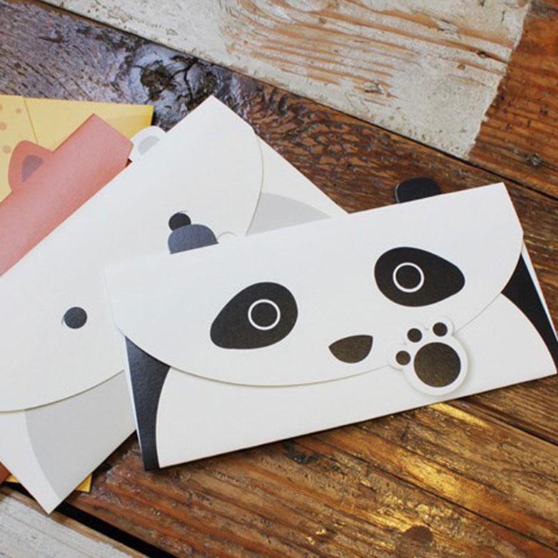 1 pcs Naam Cartoon panda varken vossen tijger Bruiloft/Mode Verjaardag Xmas Festival Creatieve Zegen Wenskaart