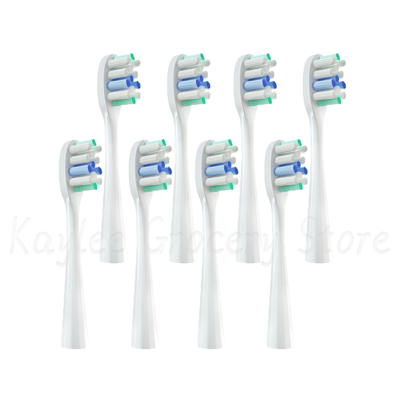 Voor Usmile Vervangende Tandenborstelkoppen Y1/Y 1S/Y2/Y3/Y4/U1/U2/U3/U4/U 2S/P1/P3/P10/P10pro Vervang Borstelkoppen Mondstukken 4/8/12Pcs: WHITE