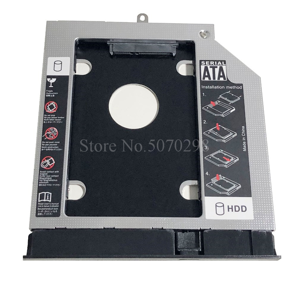 Con bisel 2nd SATA 3,0 de 2,5 "HDD Disco Duro SSD óptico Caddy para Acer Aspire E5-571G E5-551G E5-531G E5-511G ¡v3-572G V3-532G