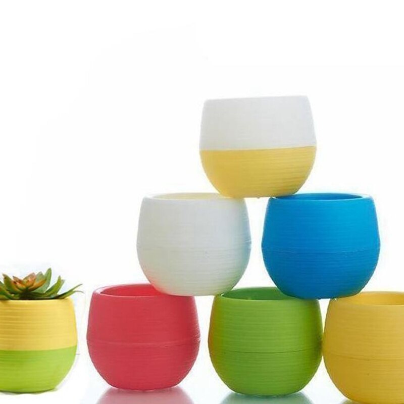 Plastic Plant Pots 25 Pack Flower Pots Removable Saucer Plant Pot with Drainage Hole for Cactus Succulent Seed Starting