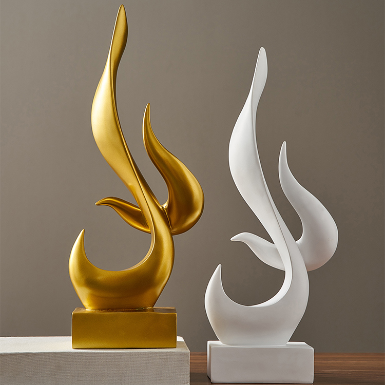 Sculpture Abstraite Moderne pour la Décoration de la Maison Accessoires pour le Salon, le Bureau, Statue Décorative Souvenir