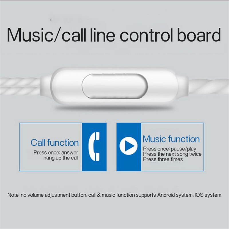 Cuffie cablata Auricolare E18 volume Regolabile mettere in pausa/giocare a per Huawei xiaomi Honor 3.5 millimetri auricolari Auricolare a filo per smartphone