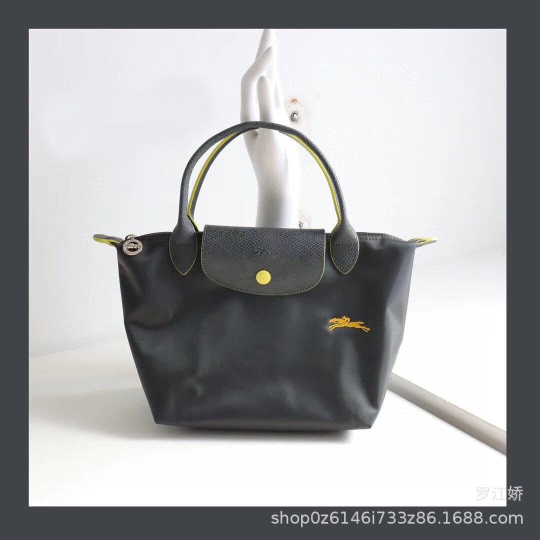 Damska Mini torebka nylonowa torba płócienna haftowany koń pierogi damskie pierogi krótki uchwyt mały uchwyt ręczny sztylet